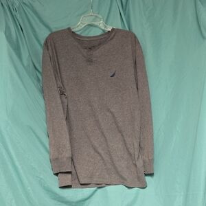 Nautica Gray Long Sleeve Henley